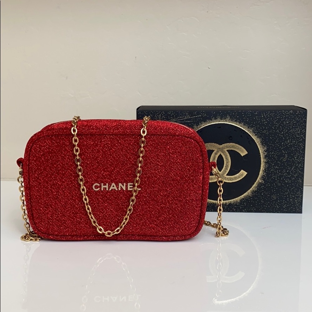 Chanel Holiday Makeup Pouch/Crossbody Bag